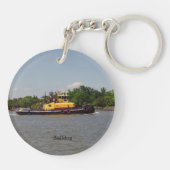 Bulldog acryl sleutelhanger (Achterkant)