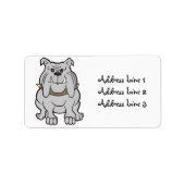Bulldog-adreslabel Etiket (Voorkant)