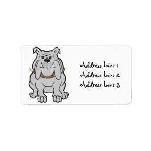 Bulldog-adreslabel Etiket