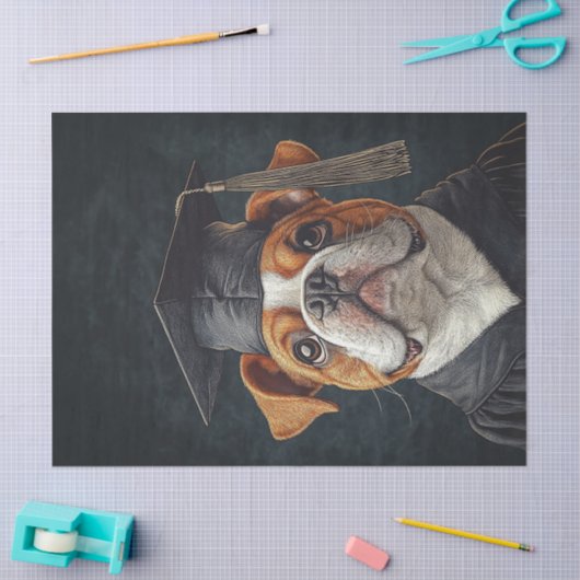 Bulldog Afstuderen ontkoppeling Tissuepapier (Craft)