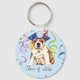 Bulldog Afstuderen Sleutelhanger