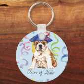 Bulldog Afstuderen Sleutelhanger (Voorkant)