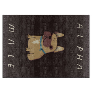 Bulldog Alpha Male | Bulldog Lovers Gift Snijplank