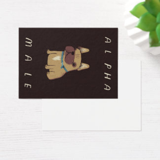 Bulldog Alpha Male | Bulldog Lovers Gift Visitekaartje