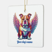 Bulldog Angel Dog Memorial Ornament (Links)