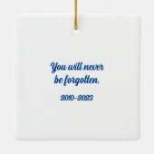 Bulldog Angel Dog Memorial Ornament (Achterkant)