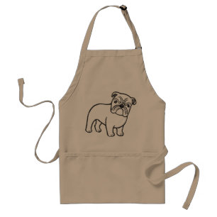Bulldog Apron English Bulldog BBQ Apron for Him Standaard Schort