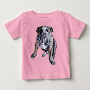 Bulldog Art Shirt Baby Bulldog T-Shirts & Onepart