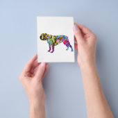 Bulldog Art Waterverf Portret Flyer (Hand)