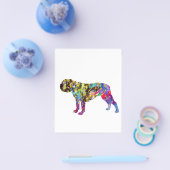 Bulldog Art Waterverf Portret Flyer (Enkel)