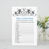 Bulldog Baby Dieren Naam Spel (Staand voorkant)