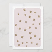 Bulldog Baby shower Kaart (Achterkant)