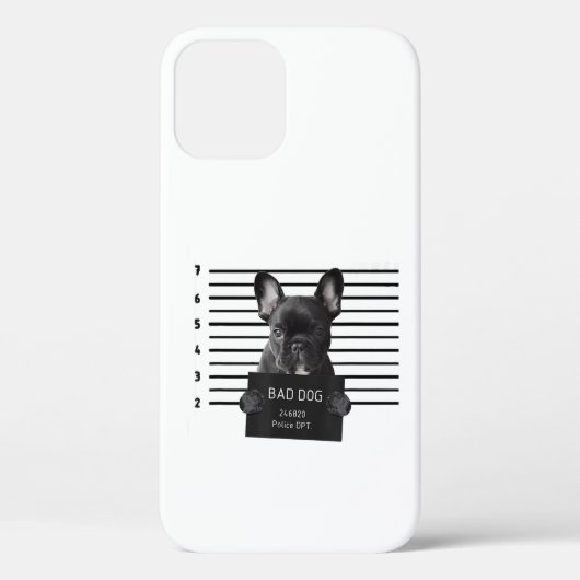 Bulldog Bad Dog Jail Frenchie Dog mam Lover Case-Mate iPhone Case (Achterkant)