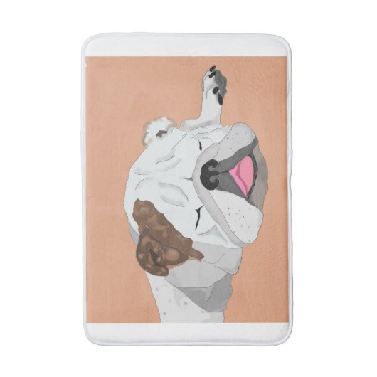 bulldog badmat (Voorkant Verticaal)