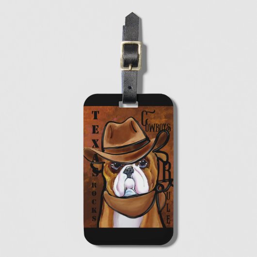 Bulldog Bagagelabel (Voorkant (verticaal))