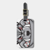 bulldog bagagelabel (Voorkant verticaal)