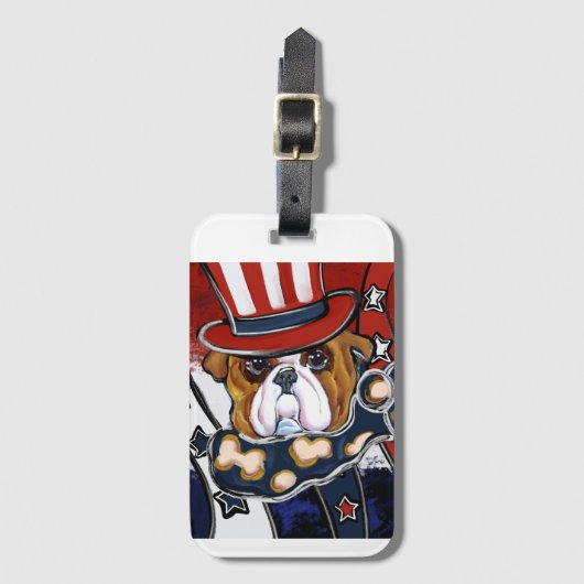 Bulldog Bagagelabel (Voorkant (verticaal))