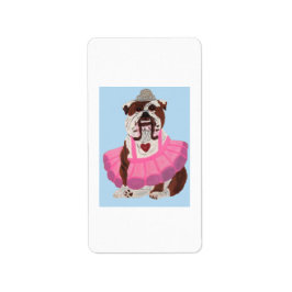 Bulldog Ballerina Etiket