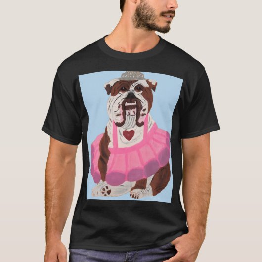 Bulldog Ballerina T-shirt (Voorkant)