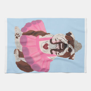 Bulldog Ballerina Theedoek