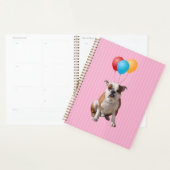 Bulldog Balloons Happy Birthday roze Planner (Display)