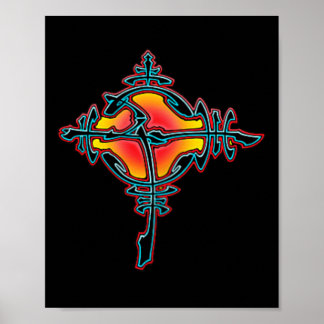 Bulldog Bda Sabeltand Old School Skateboarden Fo Poster