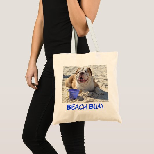 Bulldog Beach Bag Tote Bag (Voorkant (product))