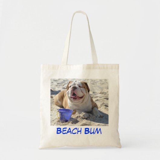 Bulldog Beach Bag Tote Bag (Voorkant)