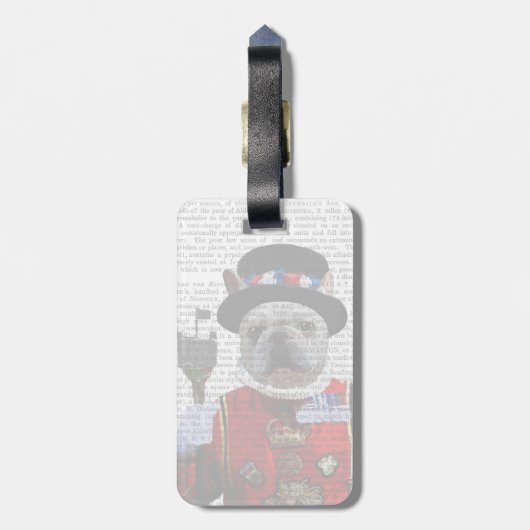 Bulldog Beefeater Bagagelabel (Achterkant verticaal)