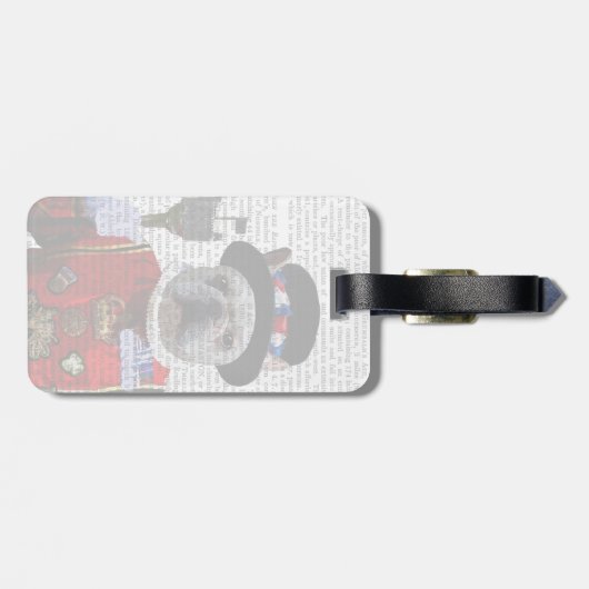 Bulldog Beefeater Bagagelabel (Achterkant horizontaal)