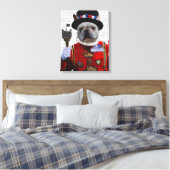 Bulldog Beefeater Canvas Afdruk (Insitu (Slaapkamer))