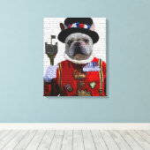 Bulldog Beefeater Canvas Afdruk (Insitu (Houten vloer))