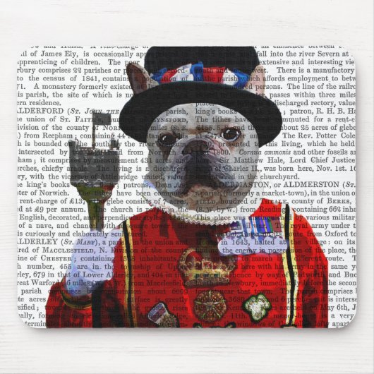 Bulldog Beefeater Muismat (Voorkant)