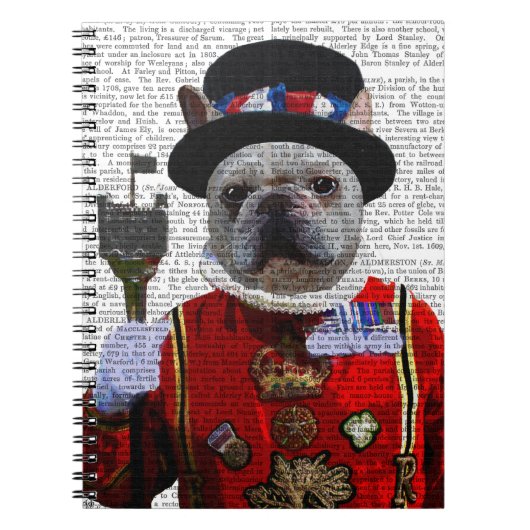 Bulldog Beefeater Notitieboek (Voorkant)