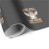 Bulldog Beschermengel Hond Cadeaupapier (Rol Hoek)