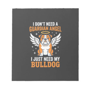 Bulldog Beschermengel Hond Notitieblok