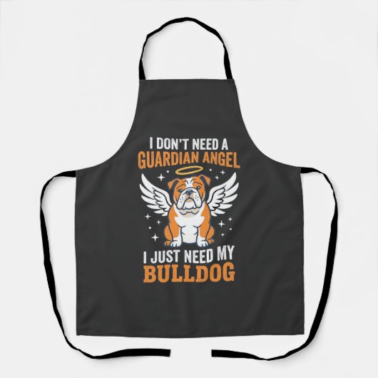 Bulldog Beschermengel Hond Schort (Voorkant)