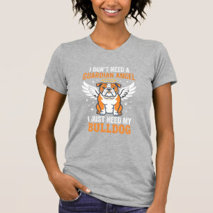 Bulldog Beschermengel Hond T-shirt