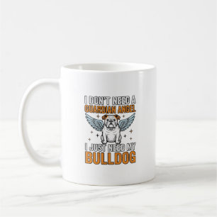 Bulldog Beschermengel Vintage Hond Liefhebber Shir Koffiemok