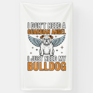 Bulldog Beschermengel Vintage Hond Liefhebber Shir Spandoek