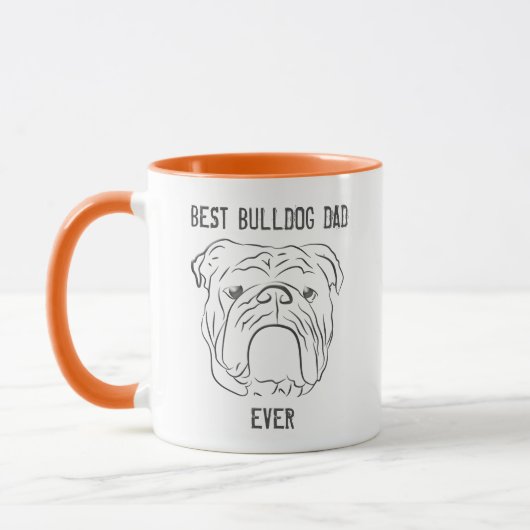 Bulldog, Best Dog Dad Ever Mok (Links)