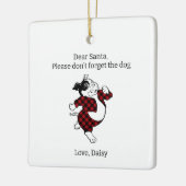 Bulldog Beste Kerstman Keramisch Ornament (Links)