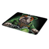 Bulldog Bestuur Fiets St. Patrick's Day Snijplank (Hoek)
