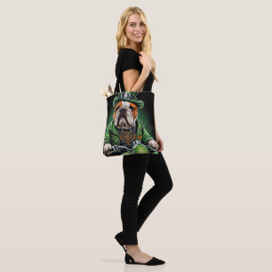 Bulldog Bestuurbare Fiets St. Patrick's Day Tote Bag