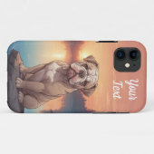 Bulldog bij het meer Case-Mate iPhone case (Achterkant (horizontaal))