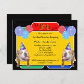 Bulldog Birthday Barker Kaart (Voorkant / Achterkant)