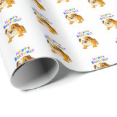 Bulldog Birthday Cadeaupapier (Rol Hoek)