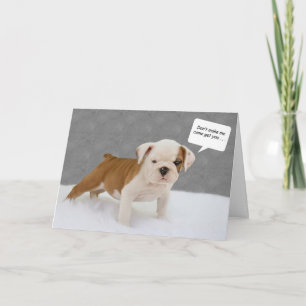 Bulldog Birthday Card by Focus for a Oorzaak Kaart