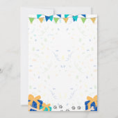 Bulldog Birthday Invitation Kaart (Achterkant)