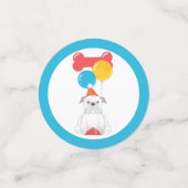 Bulldog Birthday Party Confetti (Kleine voorkant)